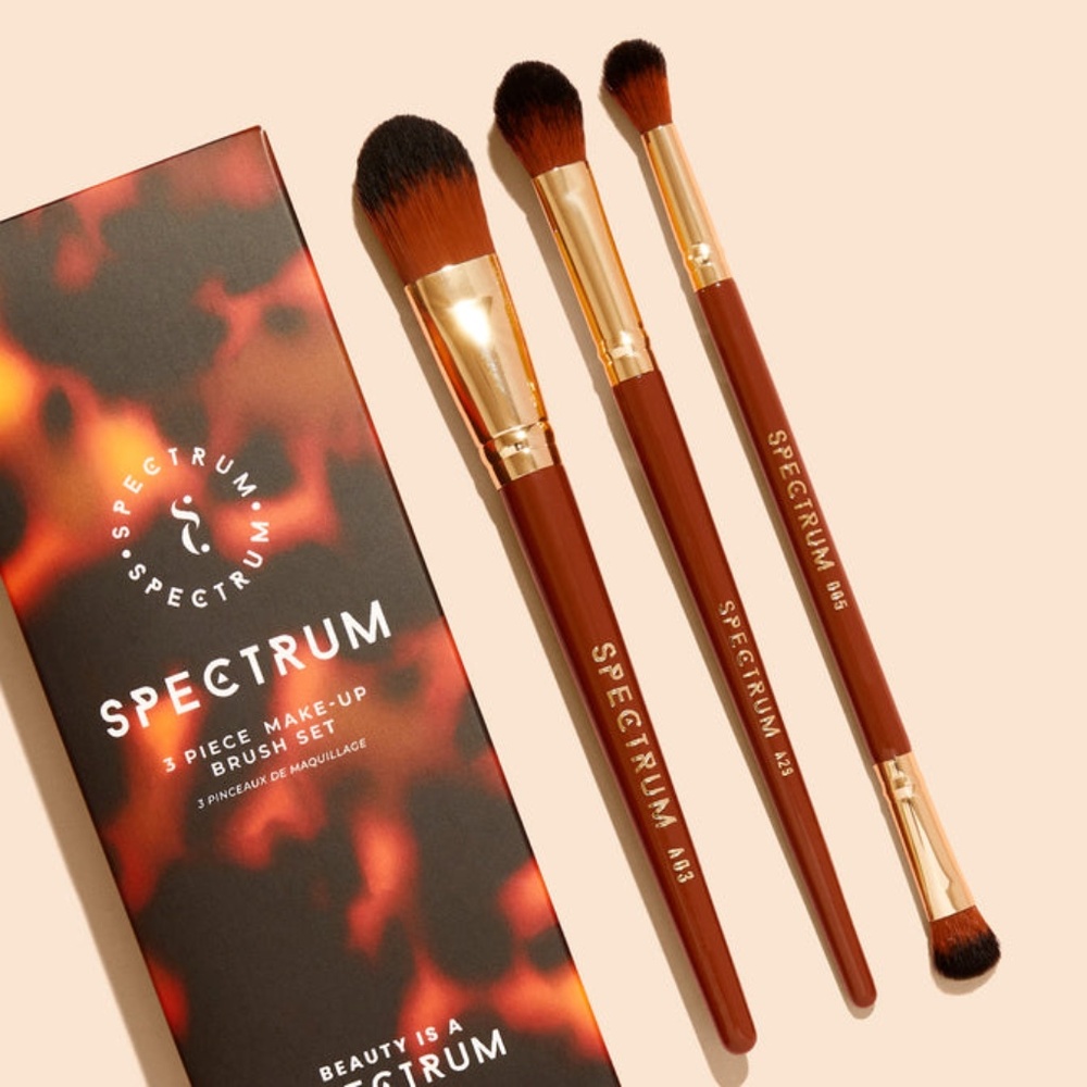 Spectrum Pantherine 3 Piece Makeup Brush Set
